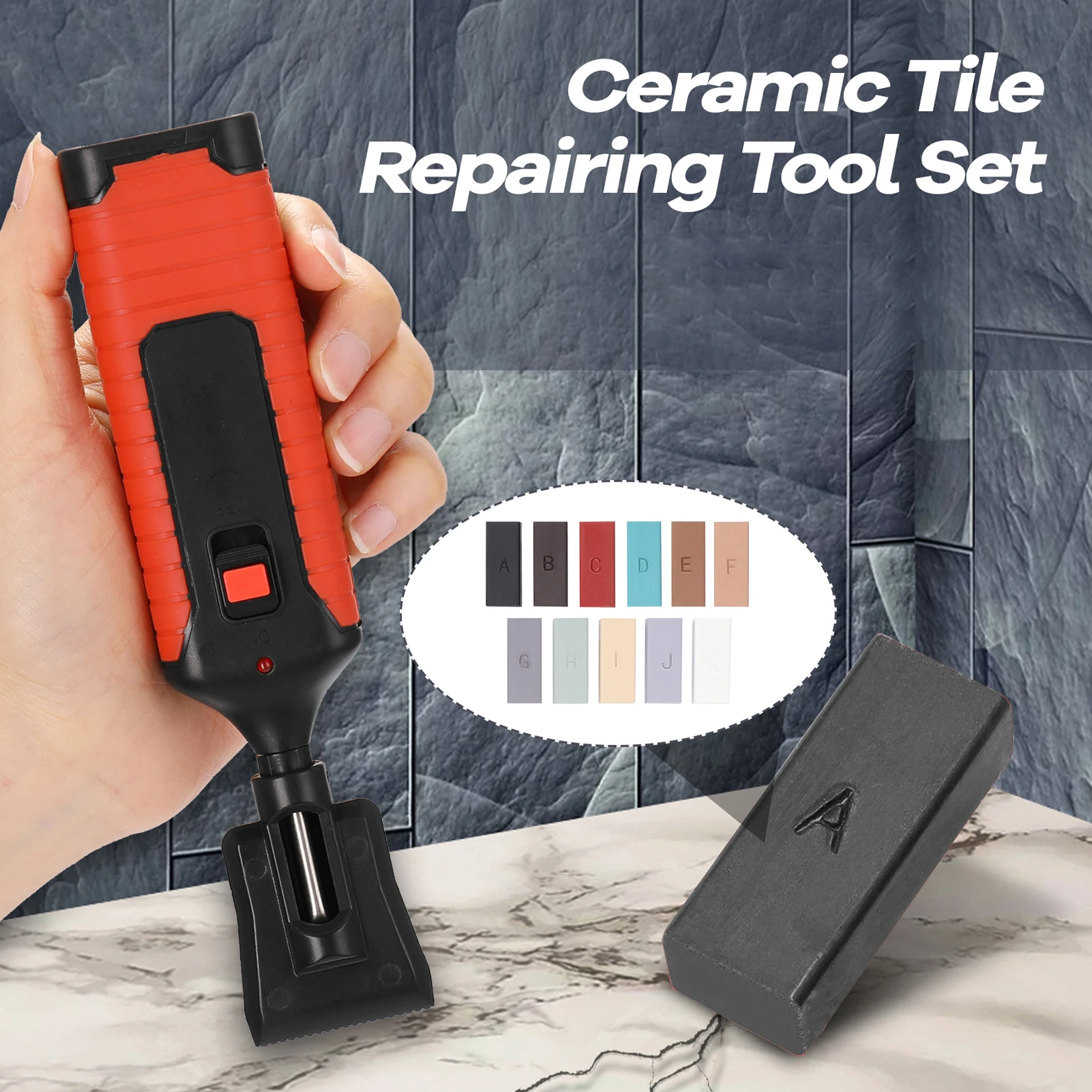 

Ceramic Tile Repairing Tool Set Multifunction DIY Repairing Tool Set Scratch Repairing Crack Fill Tile Surface Repairing Tools