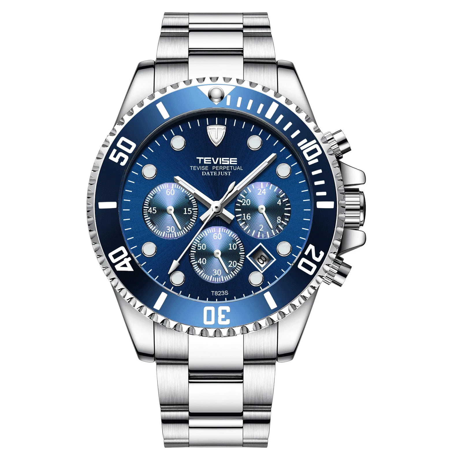 Men's watch Shi Ying men's watch luminous waterproof steel band watch non-mechanical watch