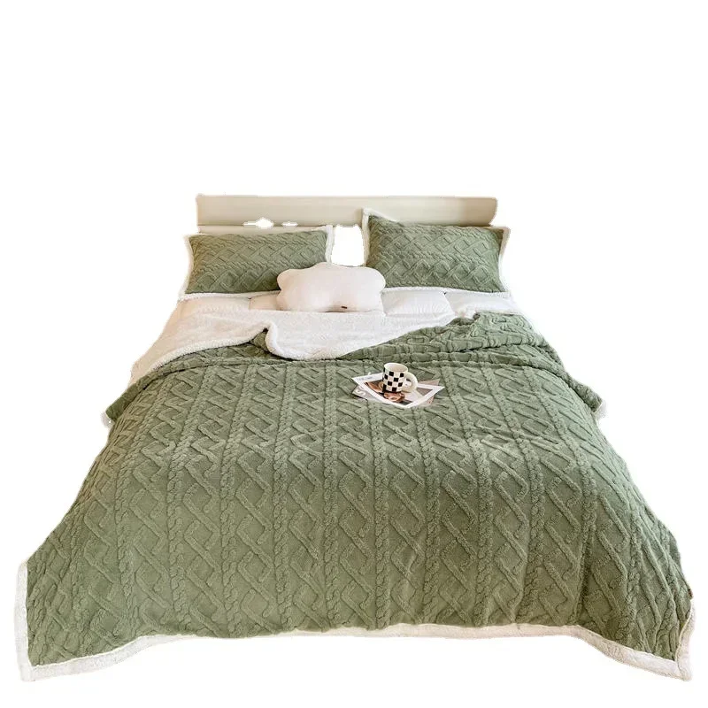 Флисовое одеяло в скандинавском стиле