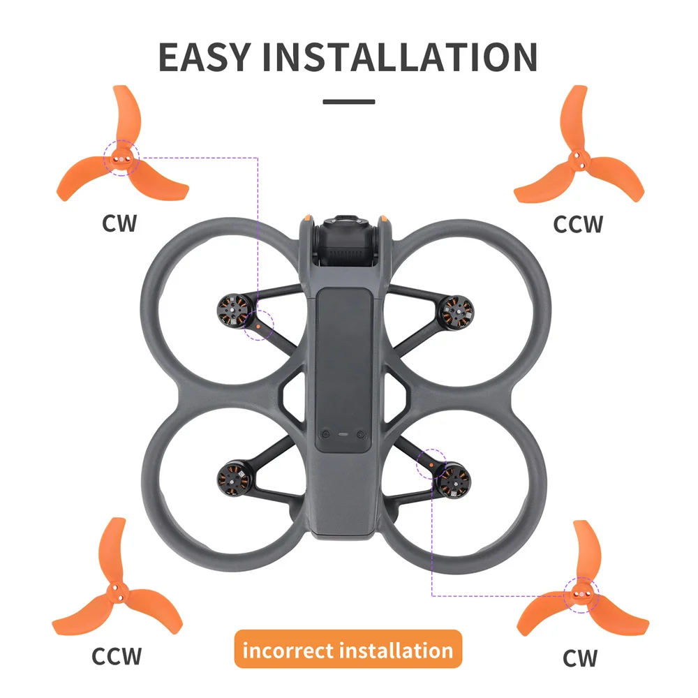 Для DJI Avata 2 цветные лопатки крылья пропеллера ветровые лопасти запасные