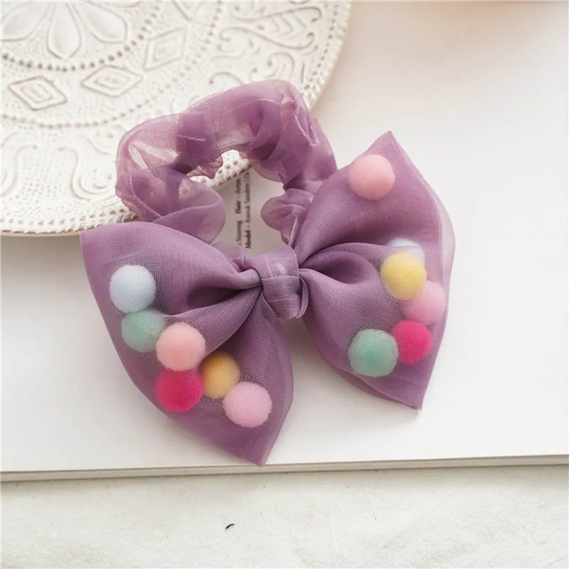 

Fashion 6pcs/lot Woman Chifon Scrunchies Elegant Rubber Band Ponytail Holder Elastic Hair Tie WLFQ099
