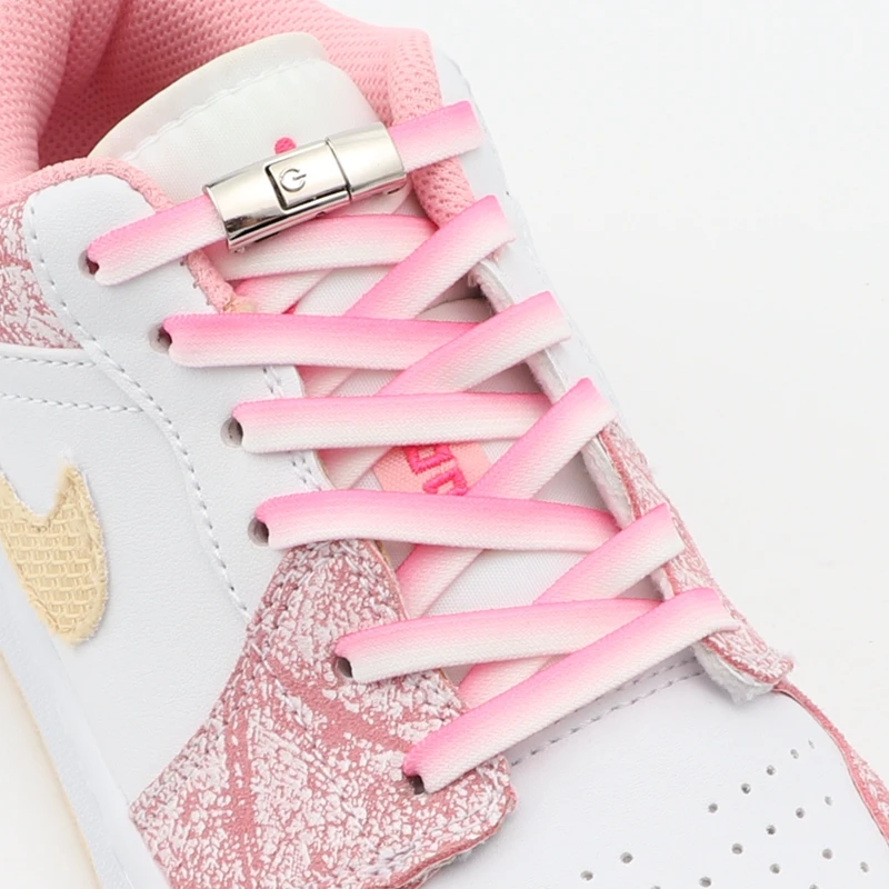 Lazy Shoelaces Elastic Young Men And Women Flat Shoelace