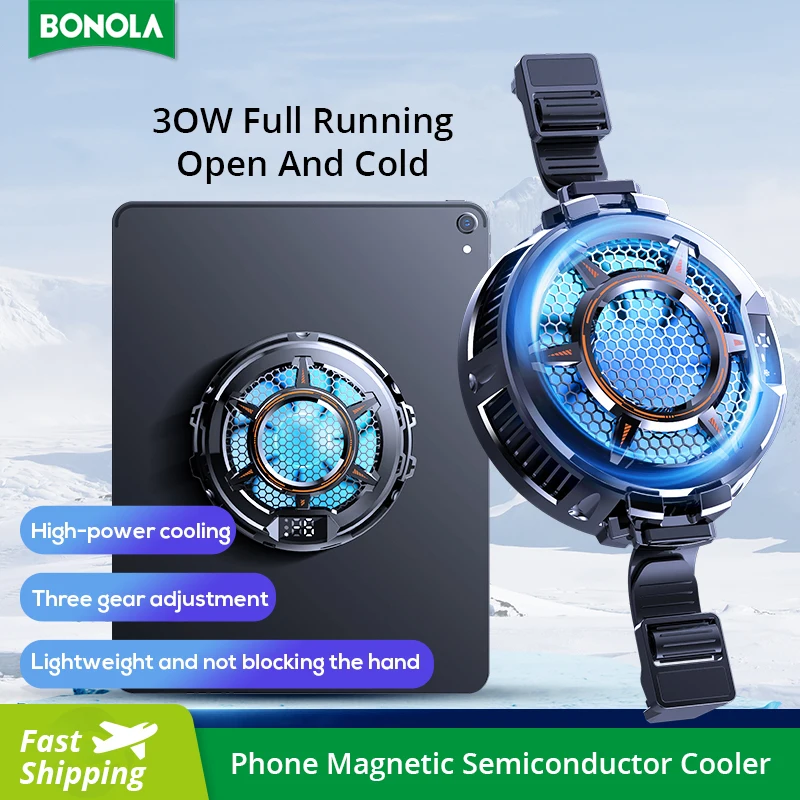 

Bonola Tablet Magnetic Cooler for iPad/Xiaomi/Samsung Semiconductor Radiator Large Size Universal Cooling Game Radiators