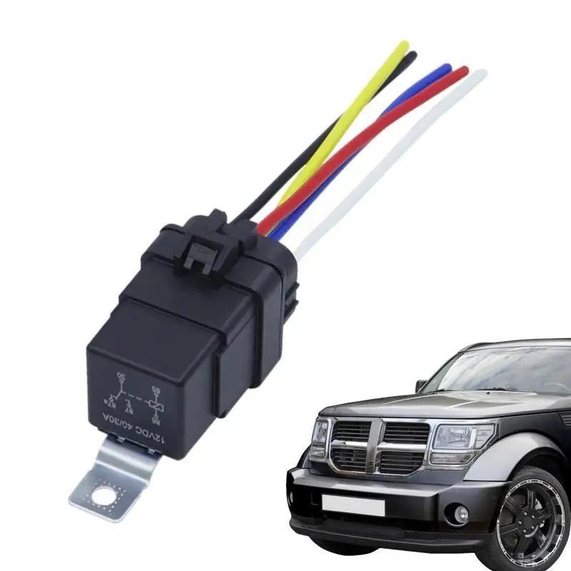 

Waterproof Car Relay 12V Or 24V Automotive Relays With Pigtail Electrical System 4/5 Pin Replacement With Pigtail Compatible