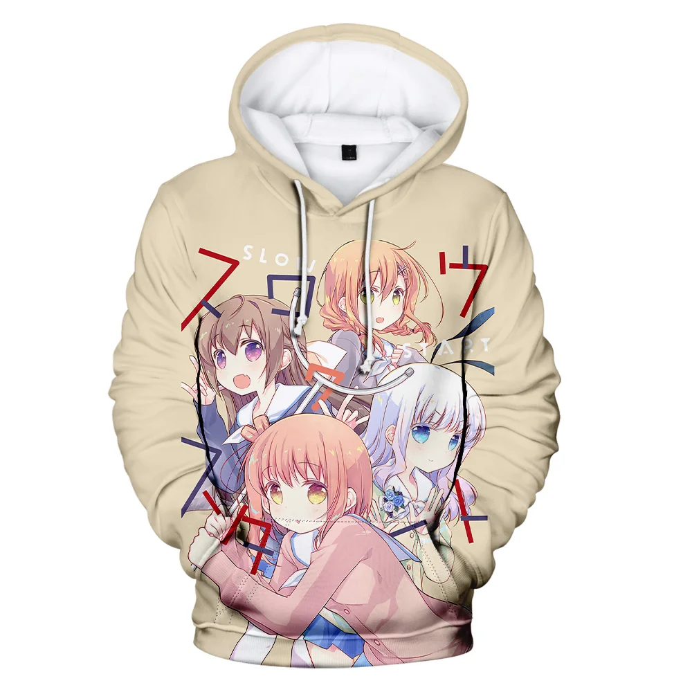 

Slow Start Anime Hoodie Women Men 3D Hooded Sweatshirt Fashion Streetwear Boy girls kids Clothes y2k