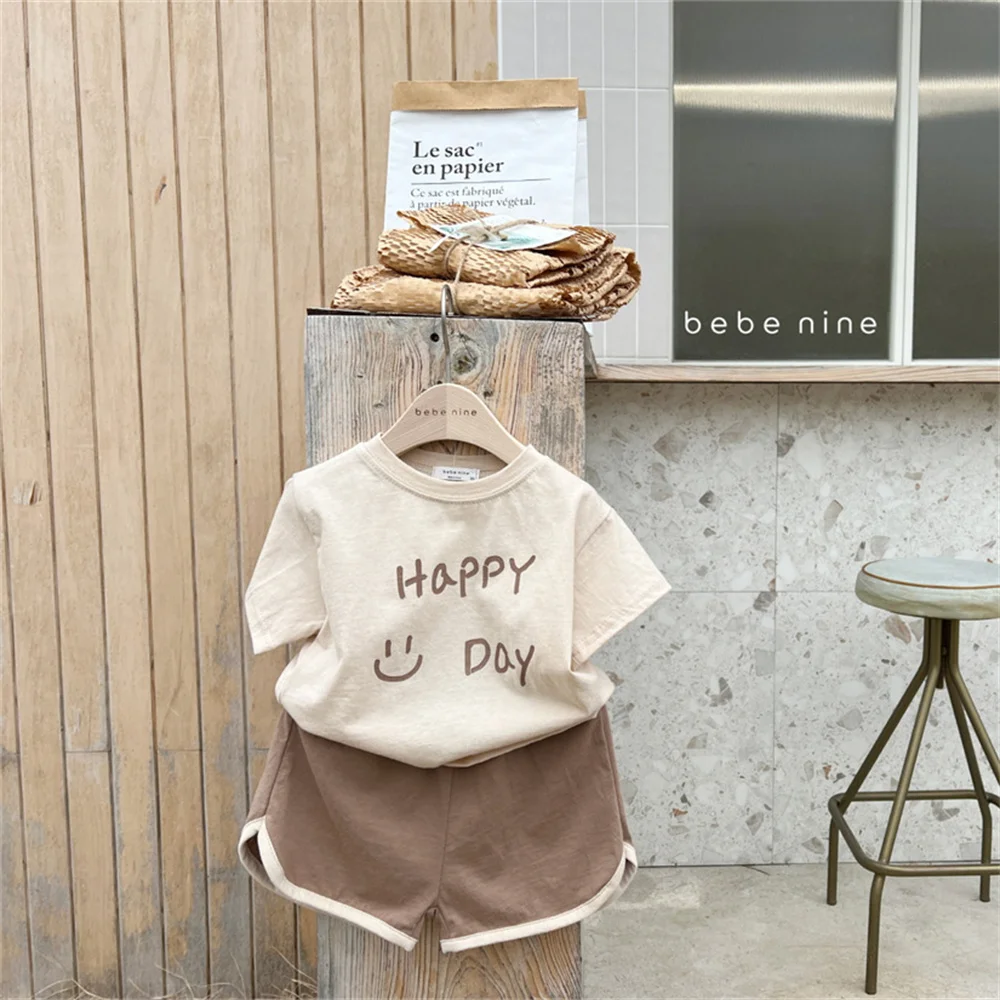 

Baby Short Sleeve Suit Summer Casual Clothes Set Top Shorts baby Clothing Sets Comfortable Kids Clothes
