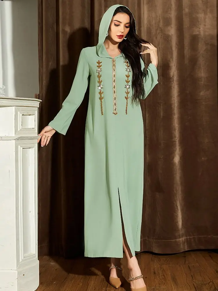 

Ramadan Eid Mubarak Kaftans Abaya Dubai Arabic Turkey Islam Muslim Prayer Clothes For Women Dress Robes Djellaba Femme Musulmane