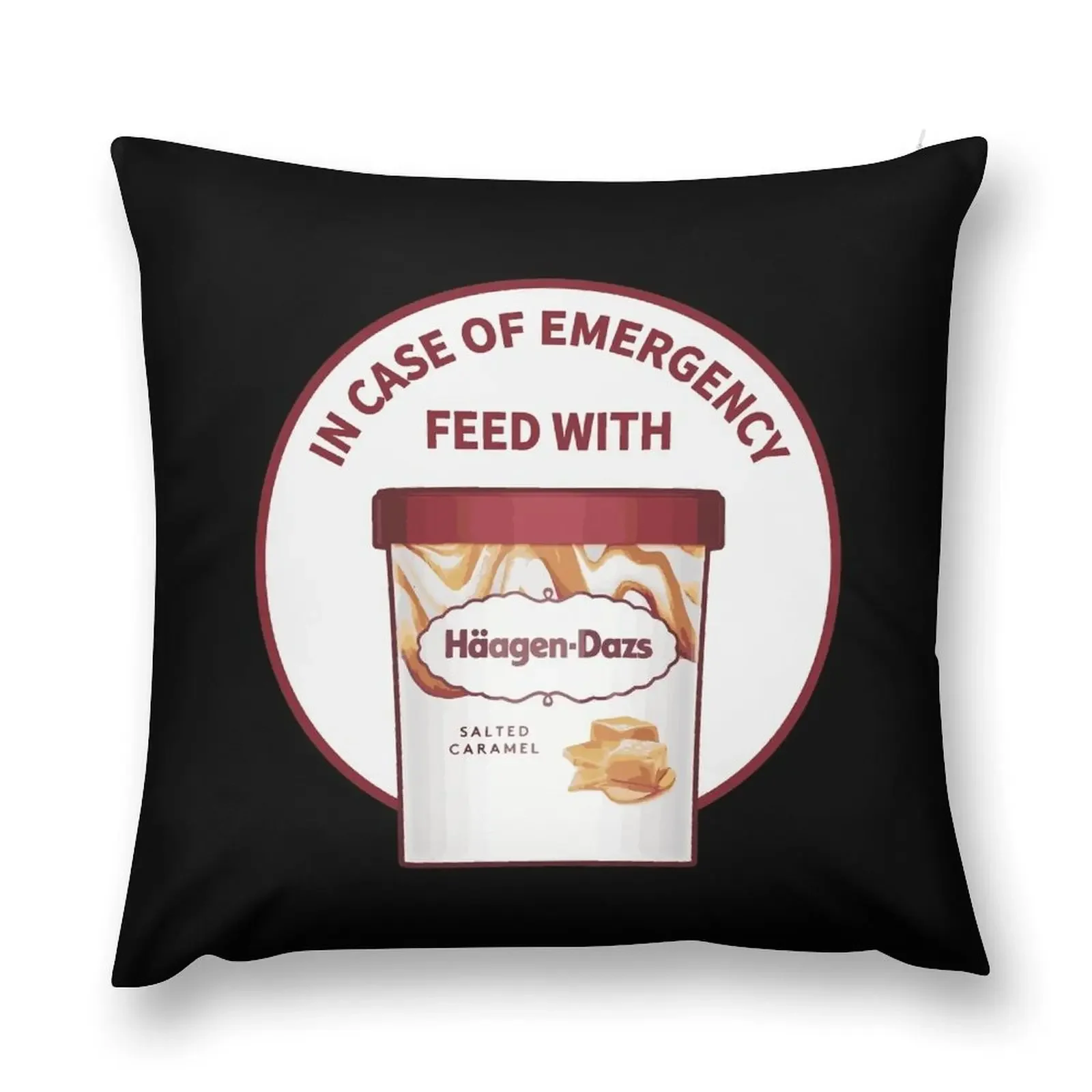 В футляре аварийного питания с подушкой Haagen-Dazs Декоративная подушка для дивана