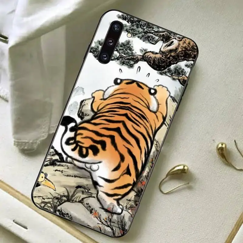 Cartoon Fat Tiger Phone Case For Redmi Note 8A 7 5 Note8pro 8T 9Pro note 6pro Funda Capa