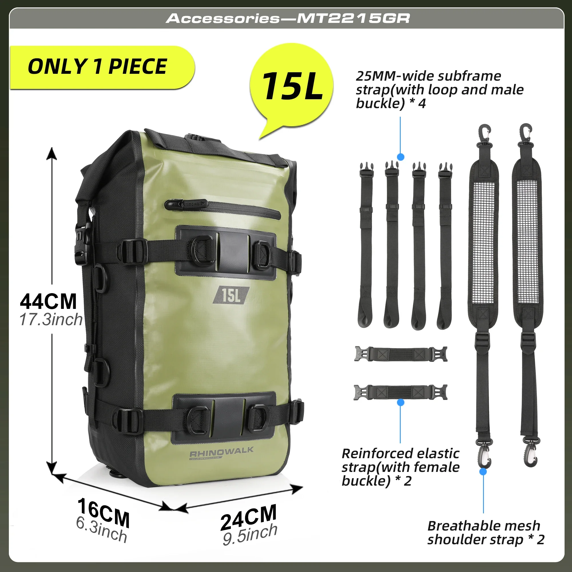 

Rhinowalk мотоциклетная сумка на заднее сиденье, водонепроницаемая 8/15/30 л, багажная сумка для хранения хвоста, седло, сумка-бампер, аксессуары для мотоциклов