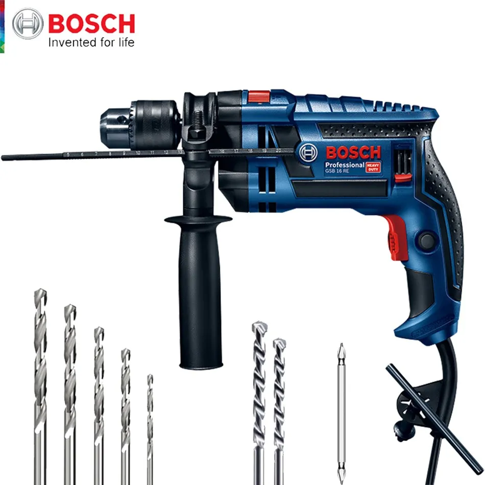 

Дрель ударная Bosch электрическая, 750 Вт, двухфункциональная