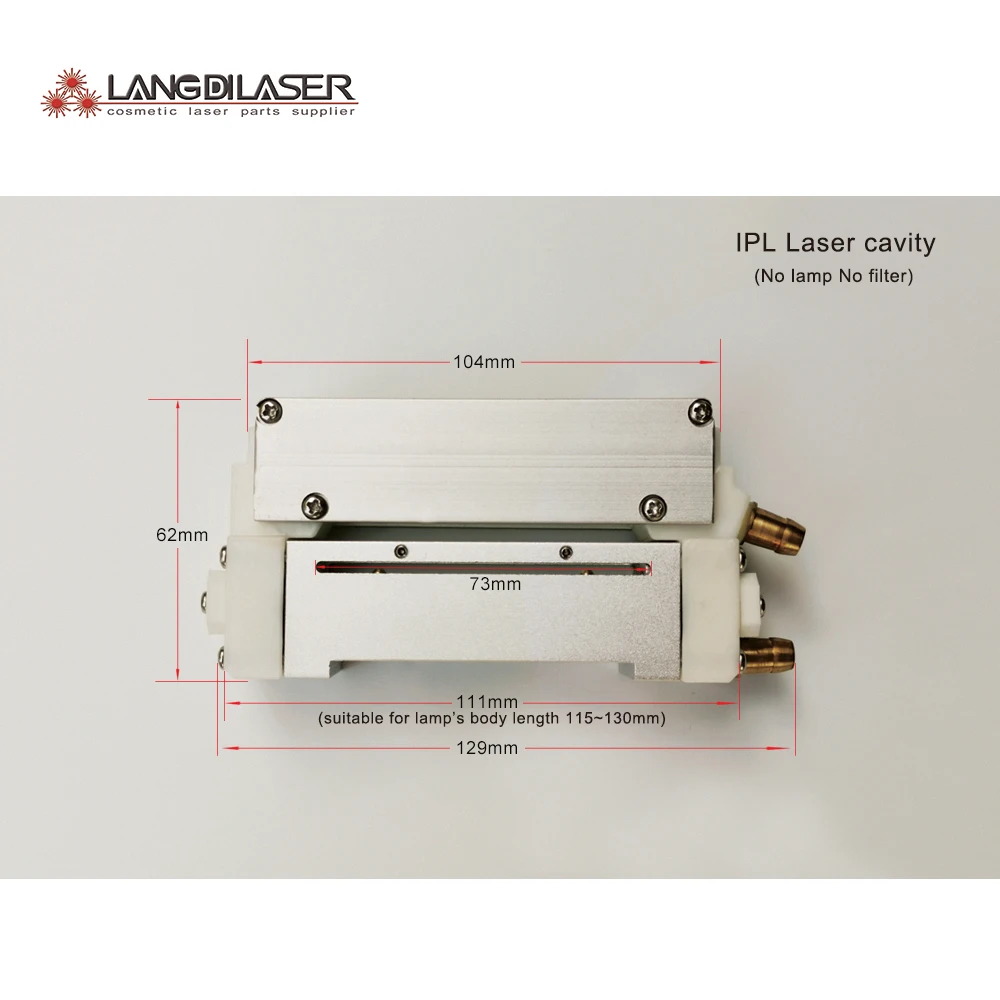 

IPL / OPT Handpiece Cavity Metal Part / For Diameter 7mm Lamp Pass Through