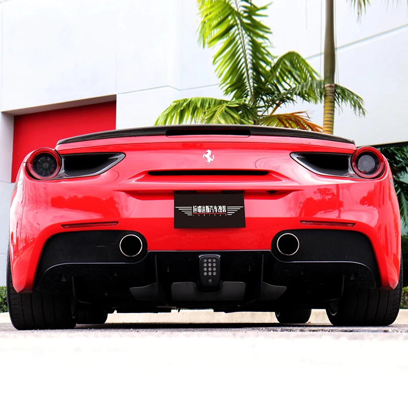 Задний спойлер из углеродного волокна для Ferrari 488 GTB Spider 2015 2016 2017 2018 крышка