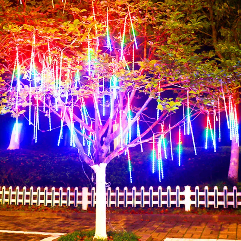 

1/2/3/4 Set LED Meteor Shower String Light Holiday Waterproof Fairy Garden Decor Outdoor Led Street Garland Christmas Decoration