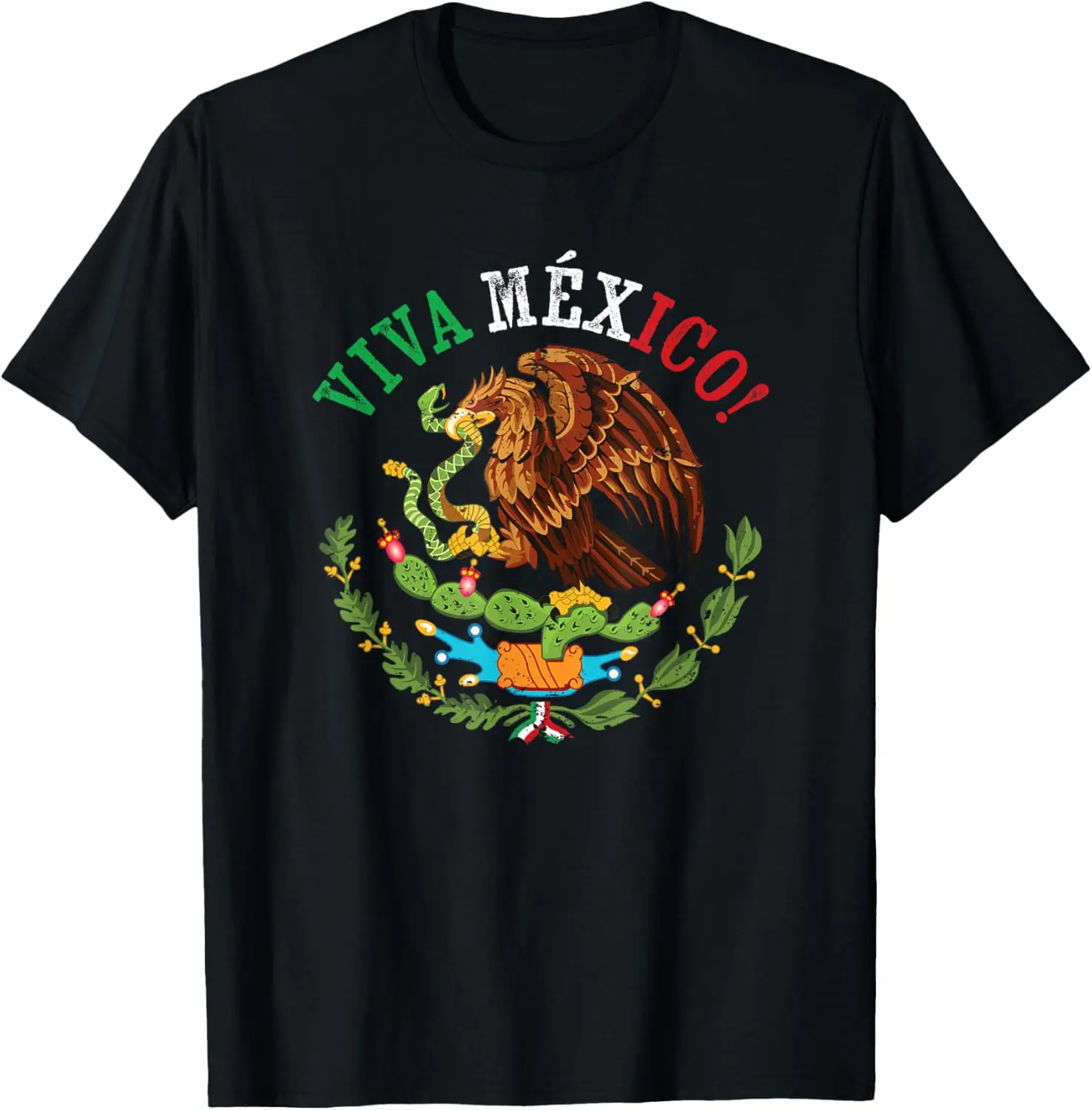 Футболка с мексиканским флагом гордый мексиканский герб Viva Mexico