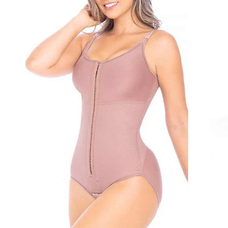 Faja Women Waist Trainer Bodysuit Slimming Shapewear Seamless V Neck Jumpsuits Tummy Control Tops Compression Garment