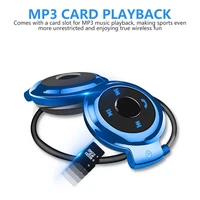 mini 503 bluetooth headphone handsfree mp3 player wireless stereo sport headset support tf card fm headband headphone