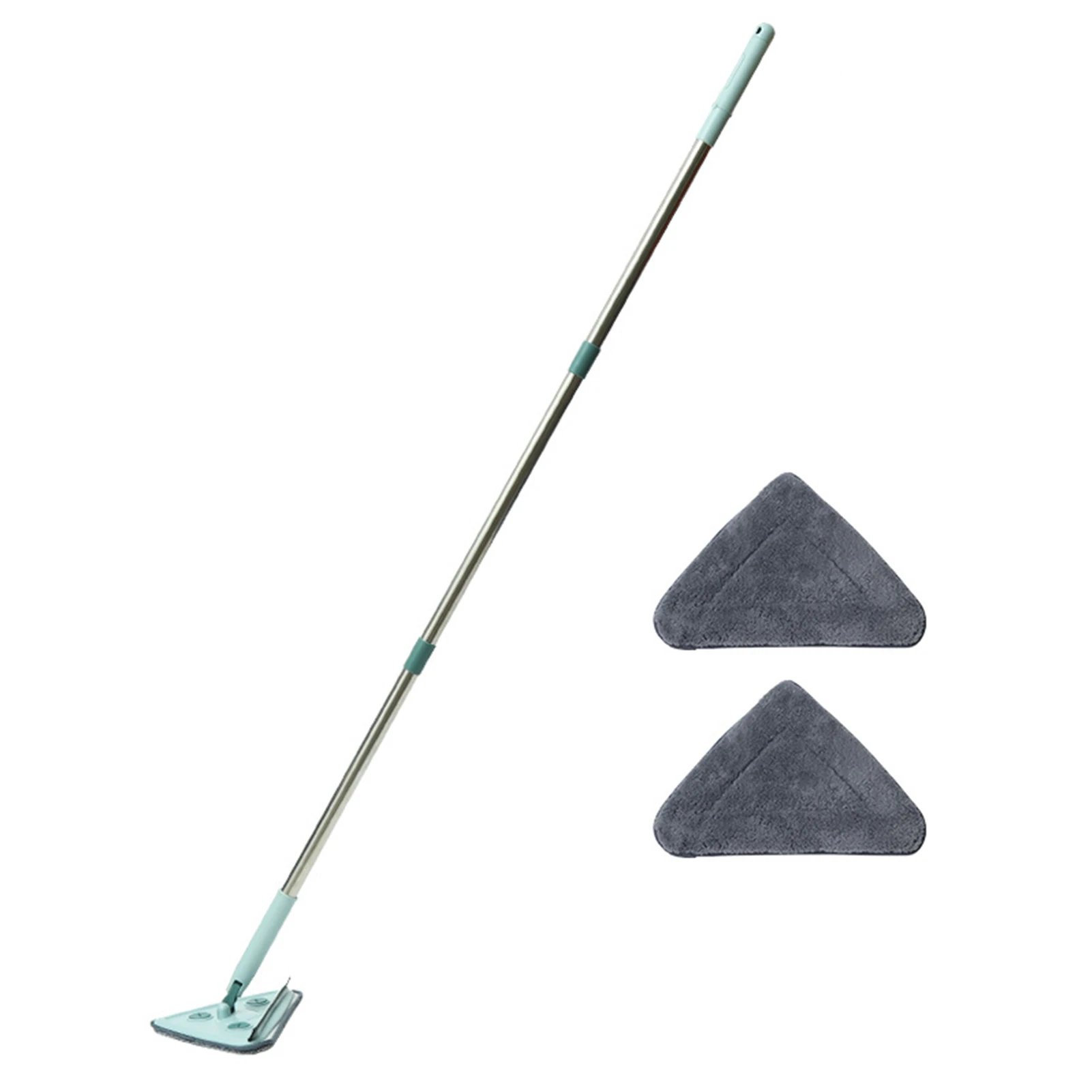 

360 Rotating Triangle Floor Mop Retractable Household Cleaning Lazy Magic Mop With Cloths For Home Car Window Floor Cleaning