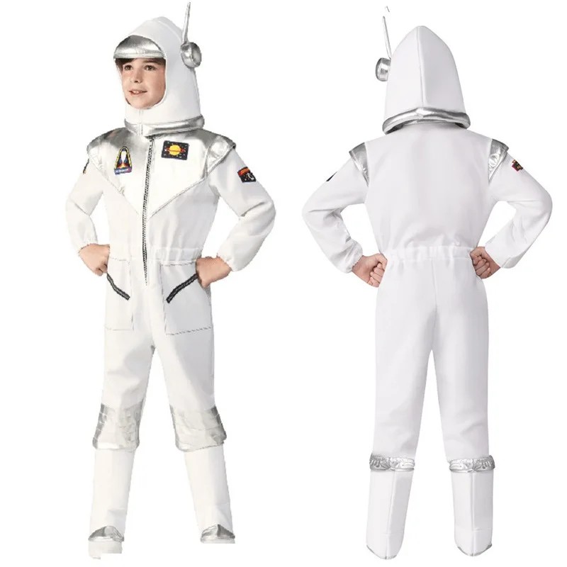 

Astronaut Costume Space Suit Kids Adventure Jumpsuit Halloween Cosplay Costume