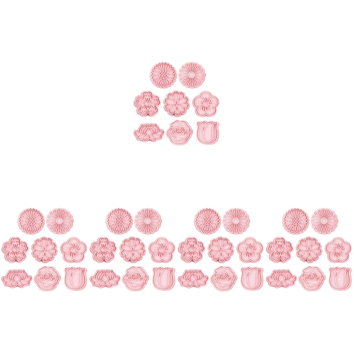 

40 Pcs Cookie Stencils Cookie Stencil Reusable Cookie Molds Cookie Stamp for Home Decorate Party