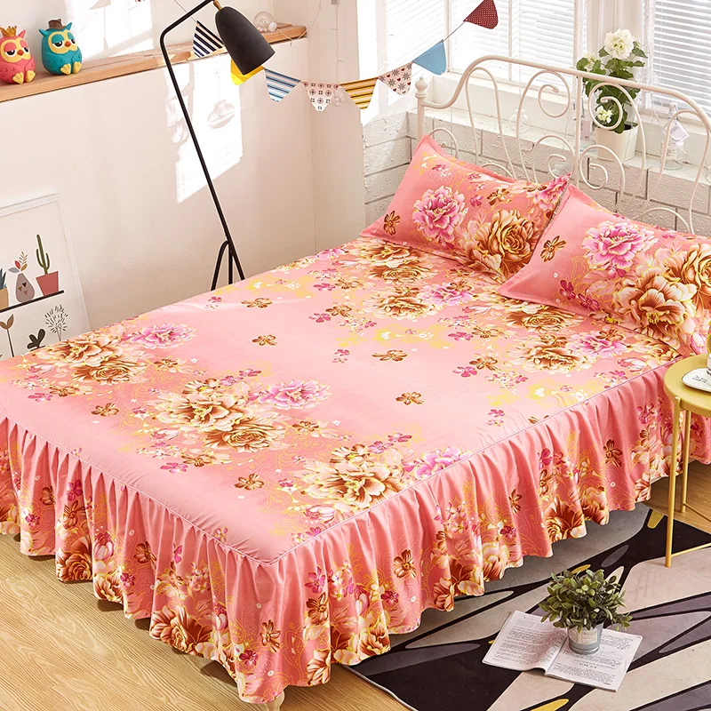 

2023 Bed Skirt Korean Bedspread Suite Single Bed Single Bed Hat Bedspread 1.8 / 1.5 / 1.2 meters