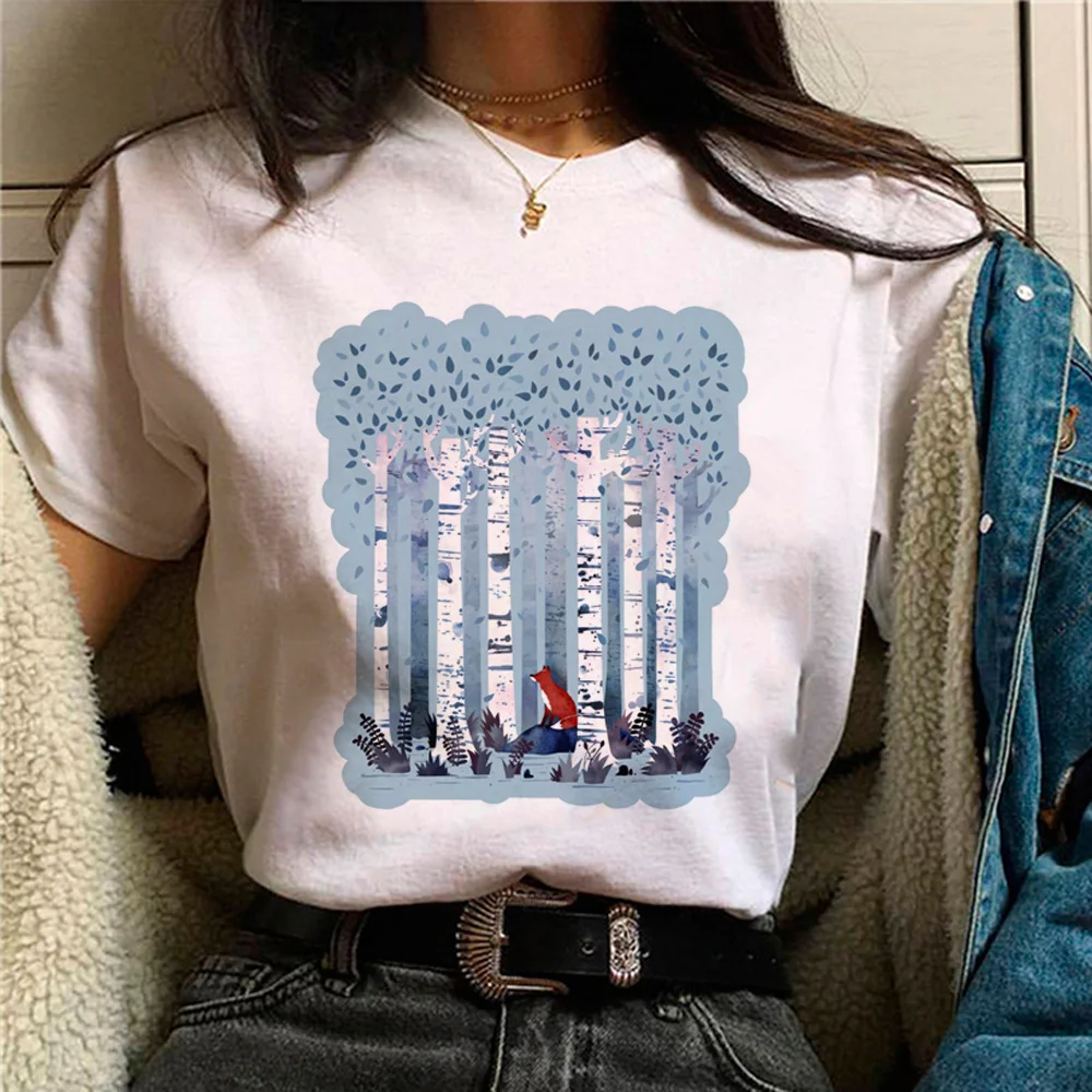 

The Birches t shirt women anime funny designer top girl y2k graphic harajuku clothing
