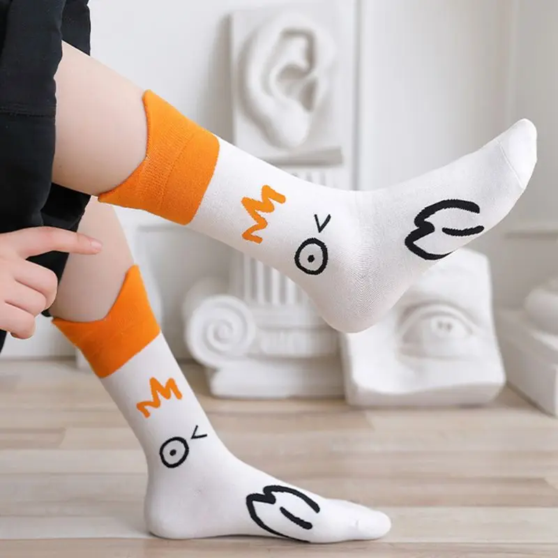 Женские хлопковые носки с рисунком гуся и утки