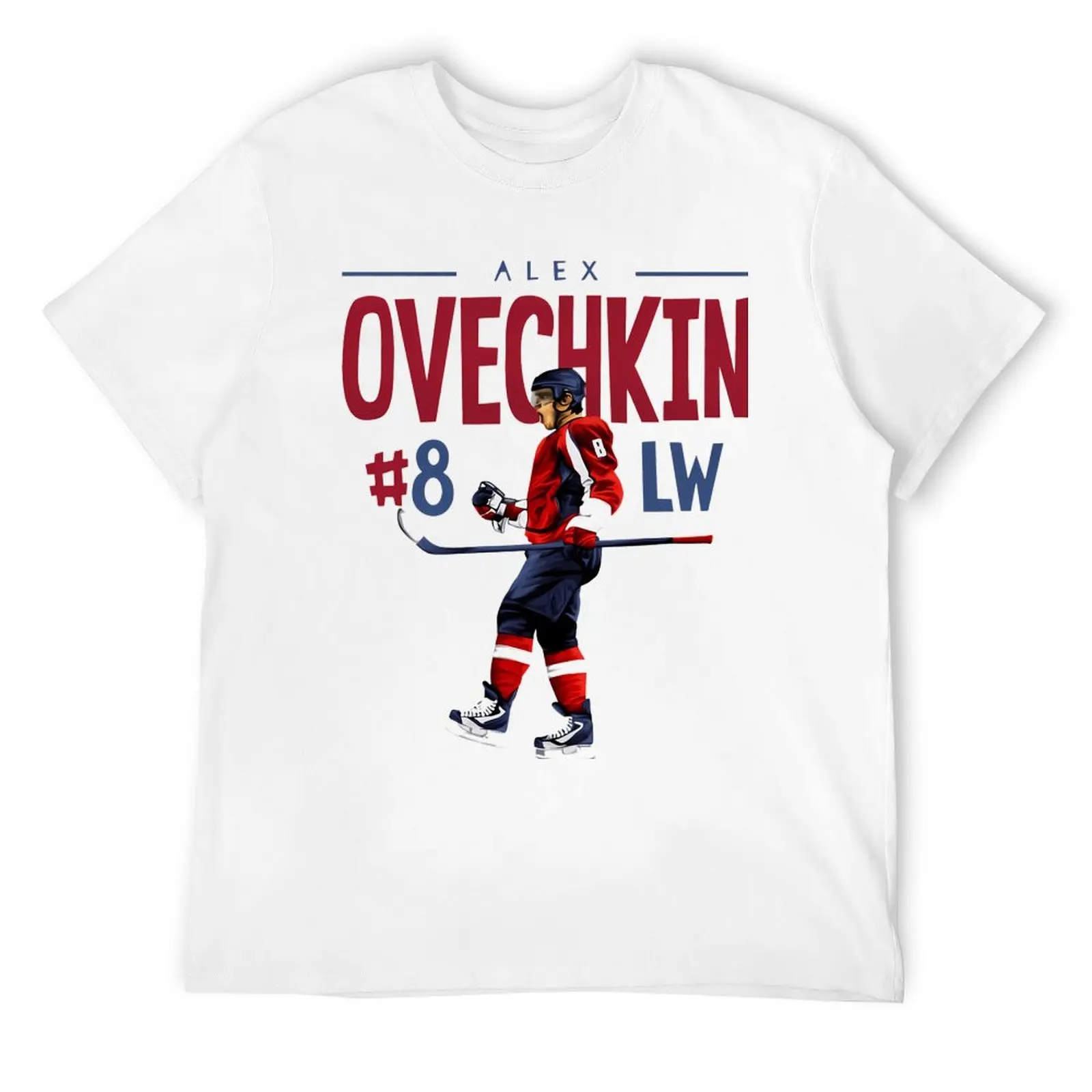 Alex Ovechkin Position T-Shirt дизайнерские рубашки Эстетическая одежда тяжелые весы футболки