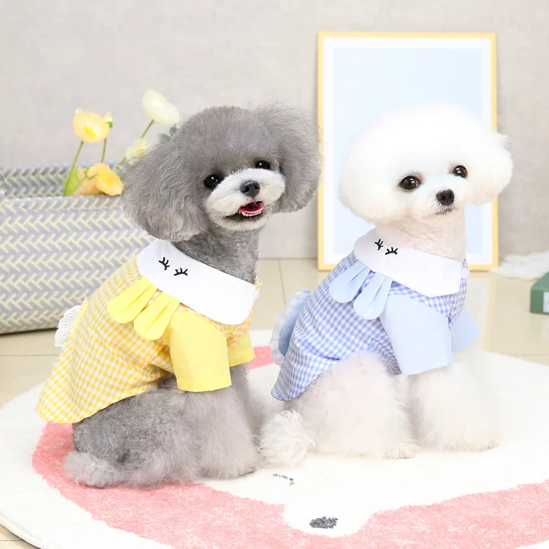 

Dog Clothes Pet Spring Summer Small Dogs Clothing Cute Rabbit Cotton Blouse T-shirt Poodle Yorkshire Cat Puppy Item Accessories