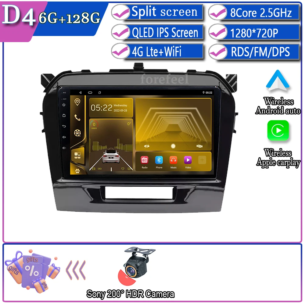 

Android 15 для Suzuki Vitara 2017-2020 Мультимедийная навигация DVD NO 2DIN GPS HDR QLED плеер Автомобильная стереосистема Carplay Радиоэкран