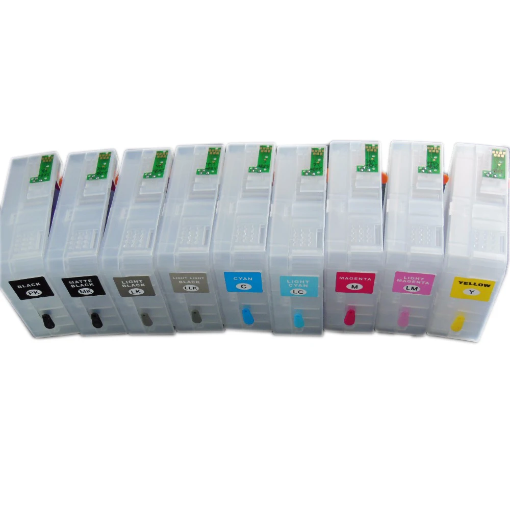 

vilaxh T8501-T8509 Empty Refillable Ink Cartridge For Epson SureColor p800 SC-P800 Printer