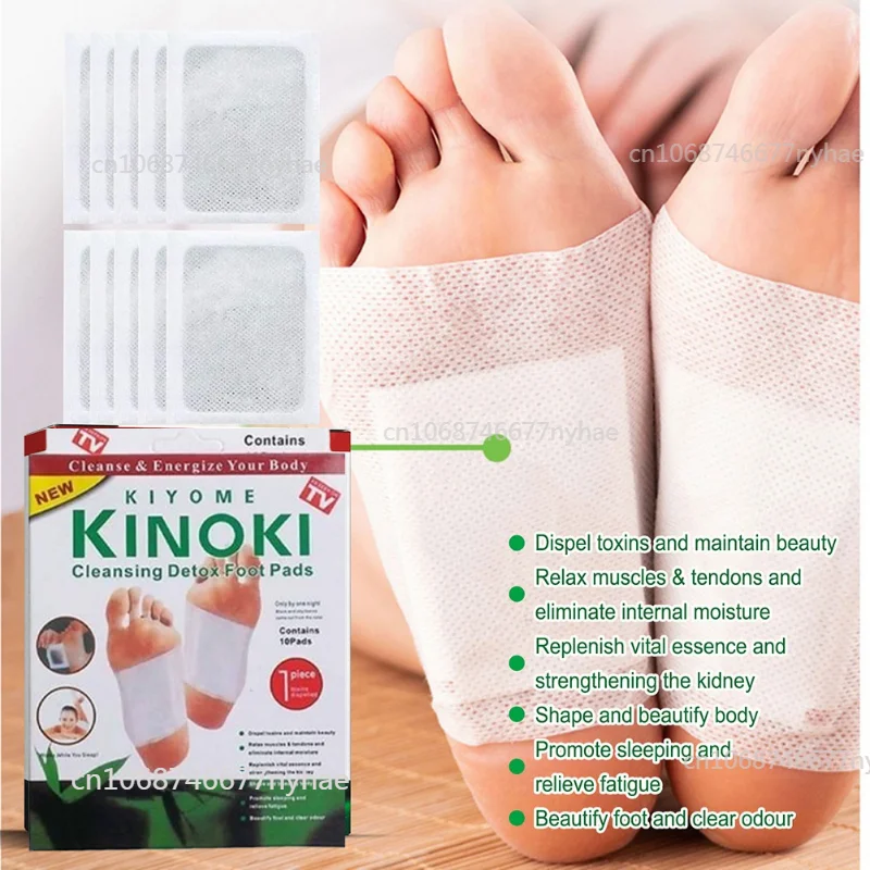 

100pcs Korea KINOKI Detox Feet Patches Stress Relief Detox Foot Mat Herbal Relieve Fatigue Improve Sleeping Health Care Product