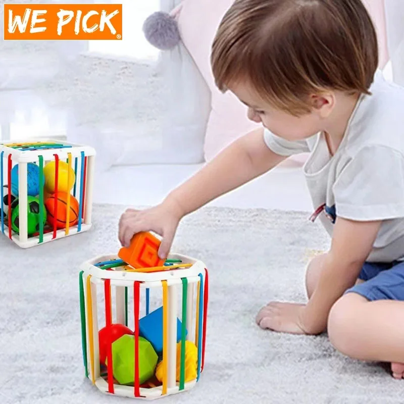 

New Colorful Shape Blocks Sorting Game Baby Montessori Learning Educational Toys For Children Bebe Birth Inny 0 12 Months Gift