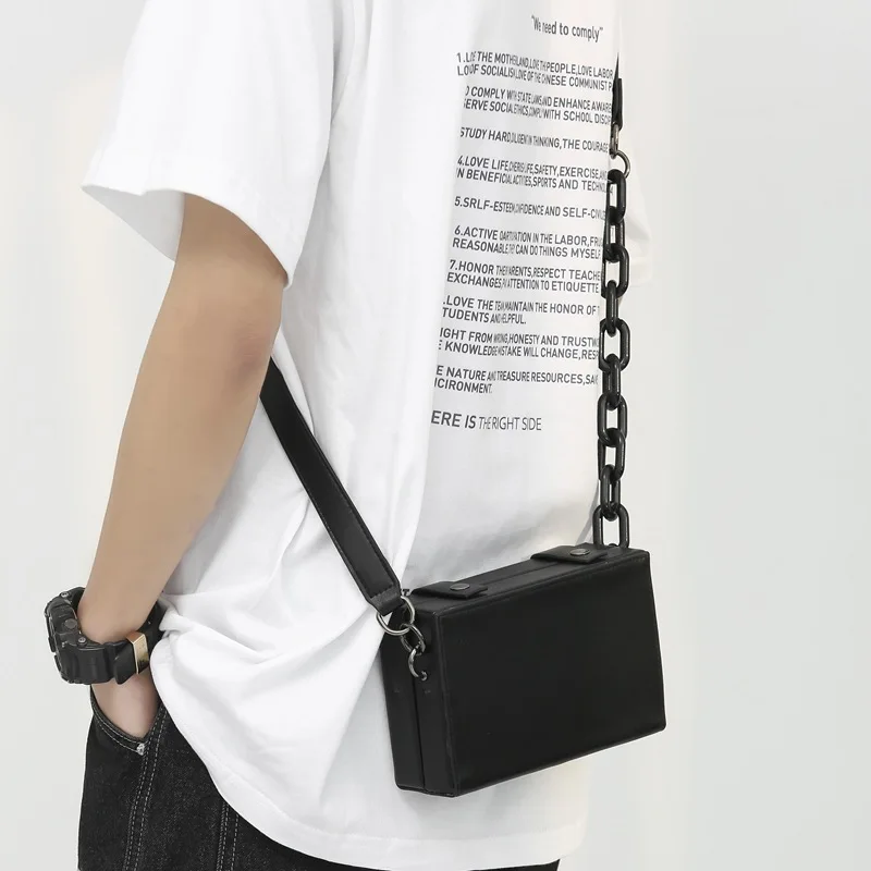 

2022new Bag Fashion Woman Mini Pu Chain Bags Purse Designer Leather Man Messenger Shape Small Sac Shoulder Crossbody Handbag Box