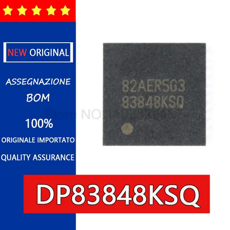 DP83848KSQ DP83848NRTAR DP83848N 83848N WQFN40 QFN40 IC Однопортовый трансивер 10/100 Мб/с Ethernet, интегральная схема DP83848KSQ DP83848NRTAR DP83848N 83848N WQFN40 QFN40 IC Однопортовый трансивер 10/100 Мб/с Ethernet, интегральная схема