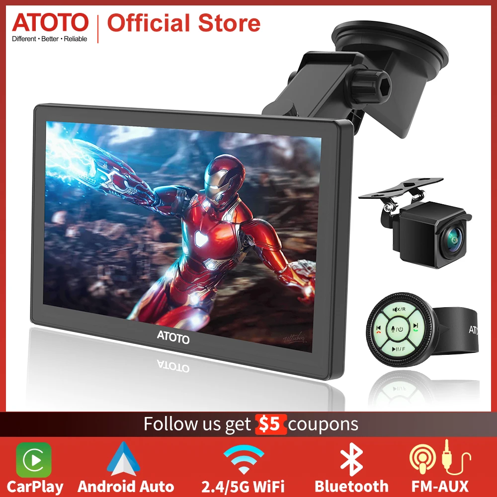 ATOTO Universal 7 Inch Car Radio P8 Wireless CarPlay Android