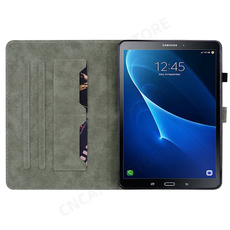 Симпатичный тисненый чехол с тигром чехол-накладка из ТПУ для Samsung Galaxy Tab A6 10 1 2016