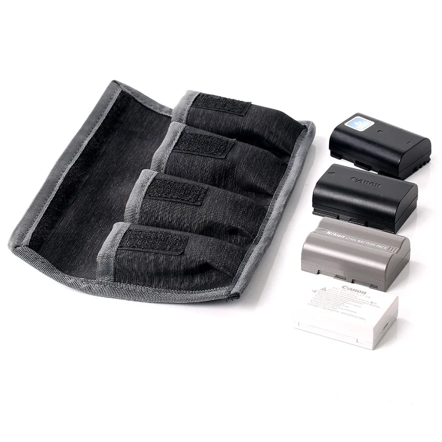 

Camera Battery Storage Pouch Bag Holder SD Card Case Cover For Fujifilm Panasonic Olympus Pentax Leica Canon Nikon Sony LP-E6 NP