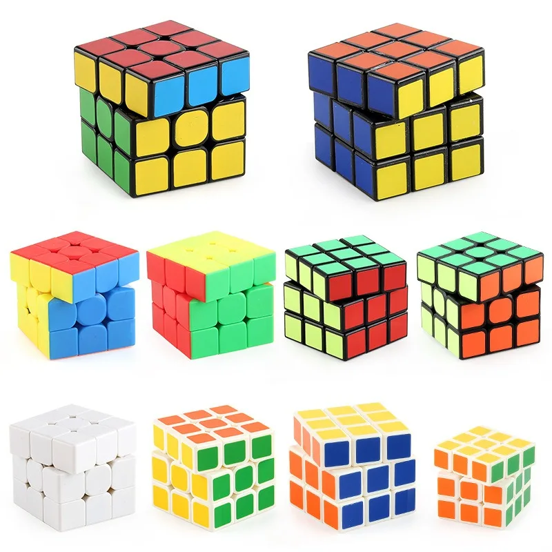 

Magic Cubes Stickerless 3x3 Professional Speed Cube Puzzles 3x3x3 Smooth Cubes Puzzle Cube Gift for Kids Education Toys