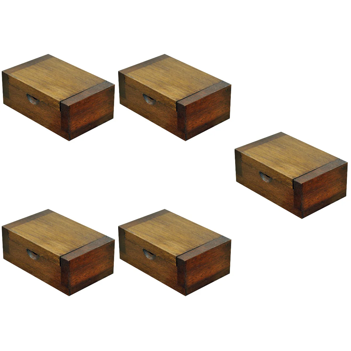 

5pcs Toothpicks Storage Box Wooden Toothpicks Holder Kitchen Toothpick Holder Wooden Jewelry Case