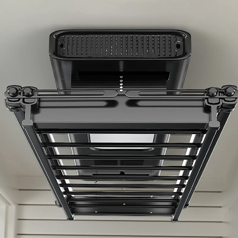 Фото Умная электрическая сушилка для одежды с LED-подсветкой и регулируемым временем сушки для использования в помещении и на балконе №4