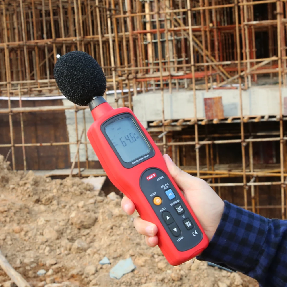 UNI-T UT351 шумомер цифровой измеритель уровня звука 30-130 дБ децибел регистратор