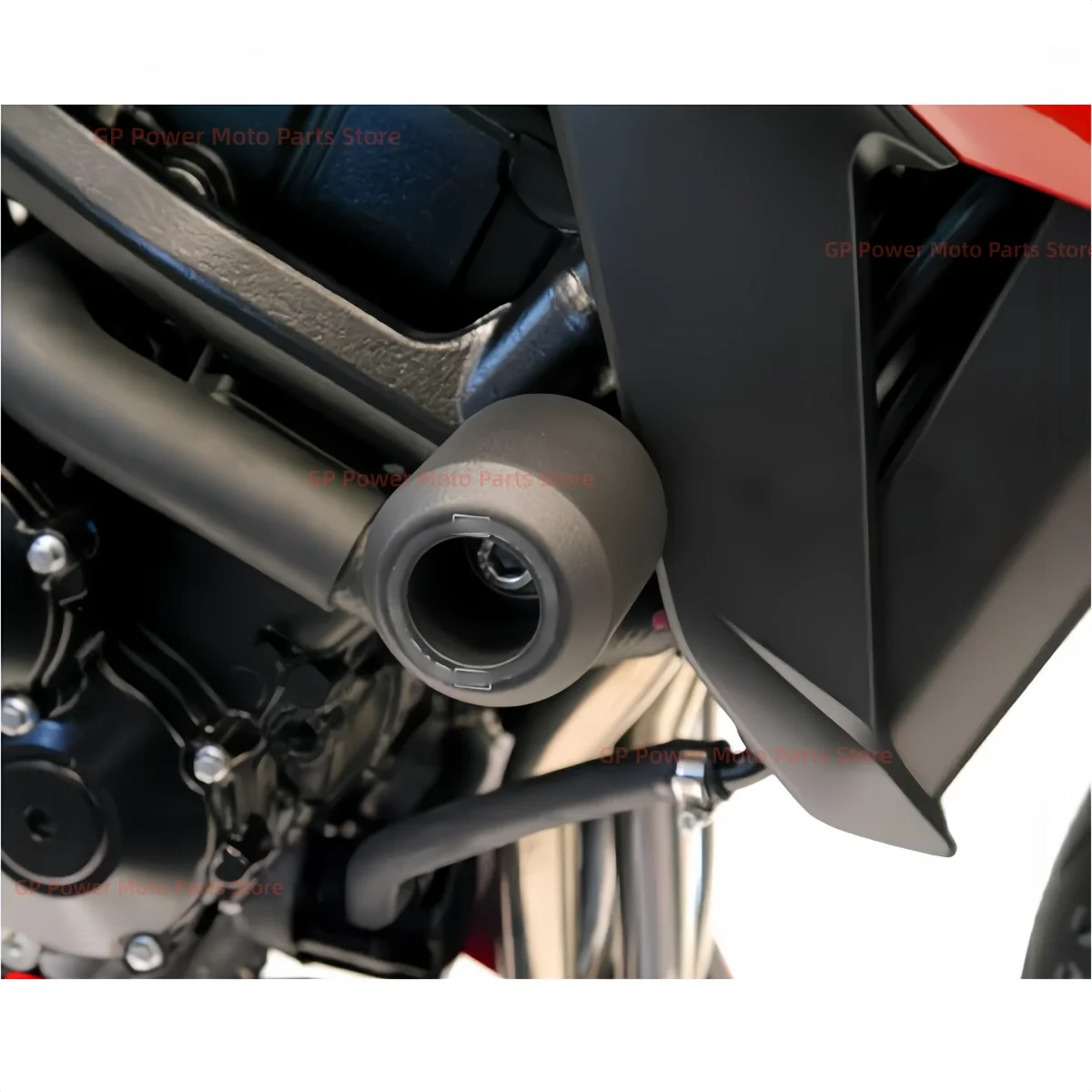 Фото Для мотоцикла Suzuki GSX-S750 S750Z: модифицированные противоударные резиновые защитные элементы для кузова, алюминиевый сплав, резиновые накладки на двигатель. №5