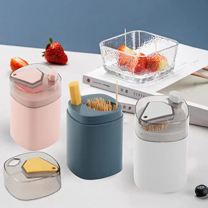 

Диспенсер для зубочистки, автоматический выдвижной диспенсер для кухонных и ресторанов, плотный контейнер