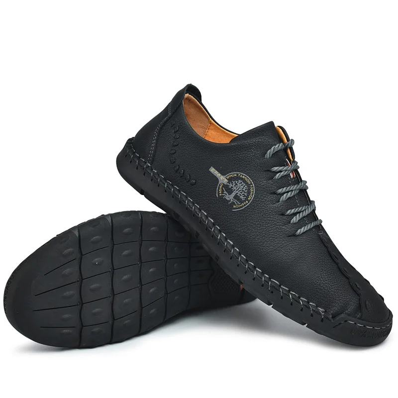 Мокасины мужские кожаные модные повседневные кроссовки лоферы для вождения