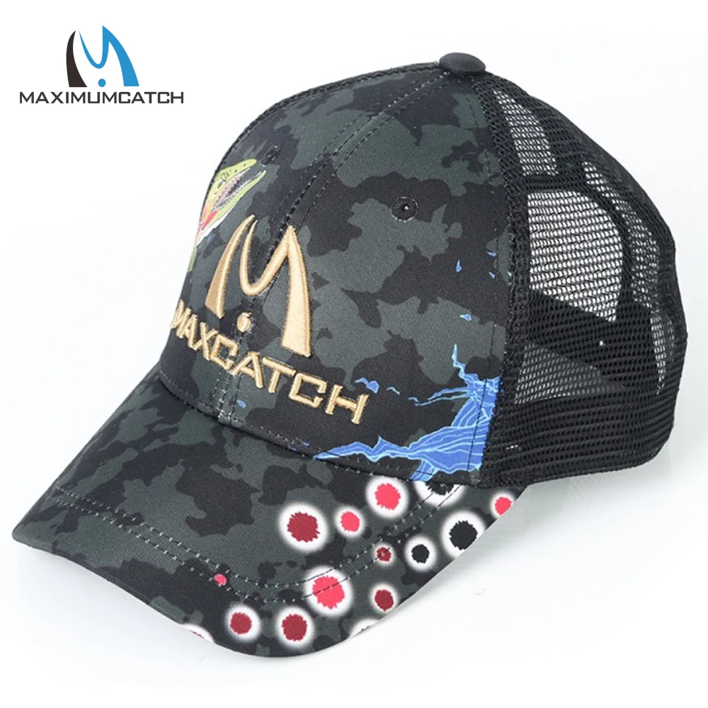Регулируемая спортивная шапка для рыбалки Maximumcatch кепка с защитой от