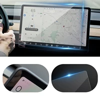 new tempered glass for tesla model 3 y accessories center control touchscreen car navigation touch screen protector film