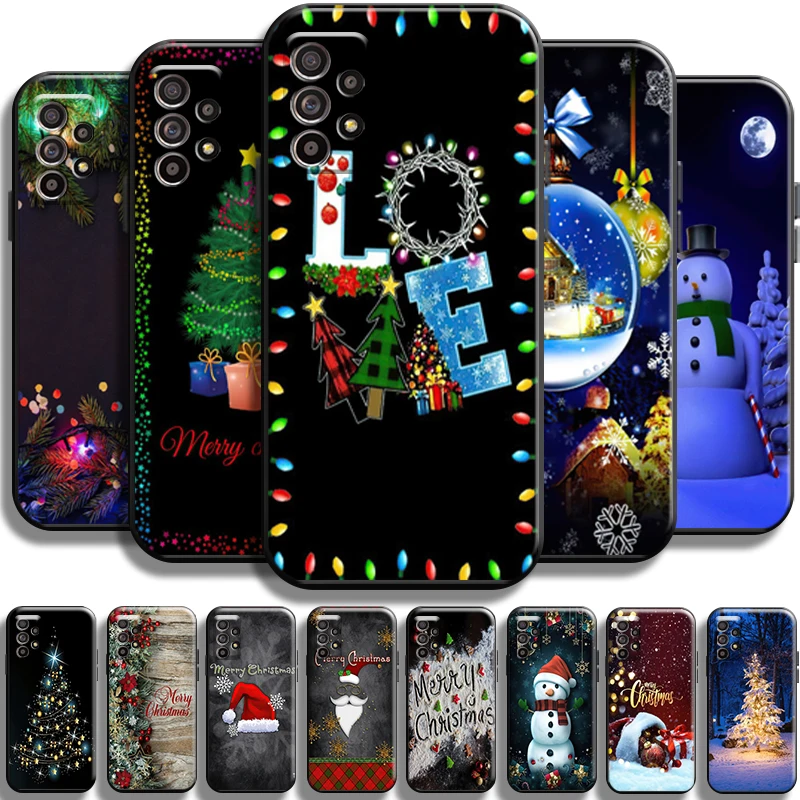 

Santa Claus Christmas Tree For Samsung Galaxy A11 A12 A21 A21S A22 A30 A31 A32 A50 A51 A52 A70 A71 A72 5G Phone Case Carcasa
