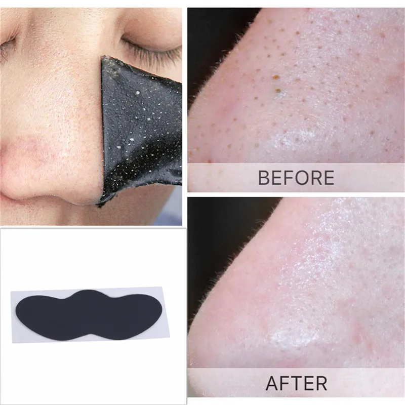 

10PCS Charcoal Expert Blackhead Remove Nose Mask Blackheads Strips Removal Hydrating Pores Cleaning Bamboo Black Mask Sticker