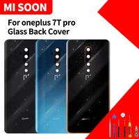 for oneplus 7t pro battery glass back cover for oneplus 7tpro battery cover 17t pro housing case with camera lens